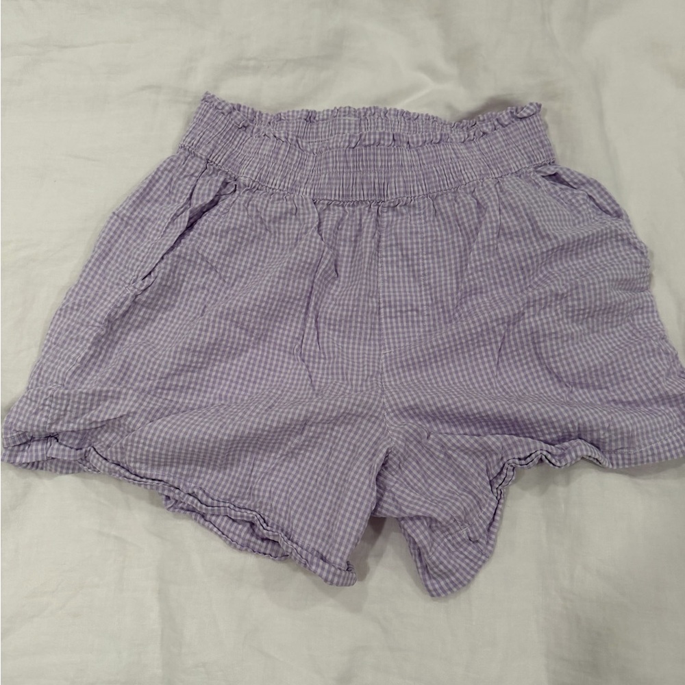 Aerie Purple Gingham Women's Shorts